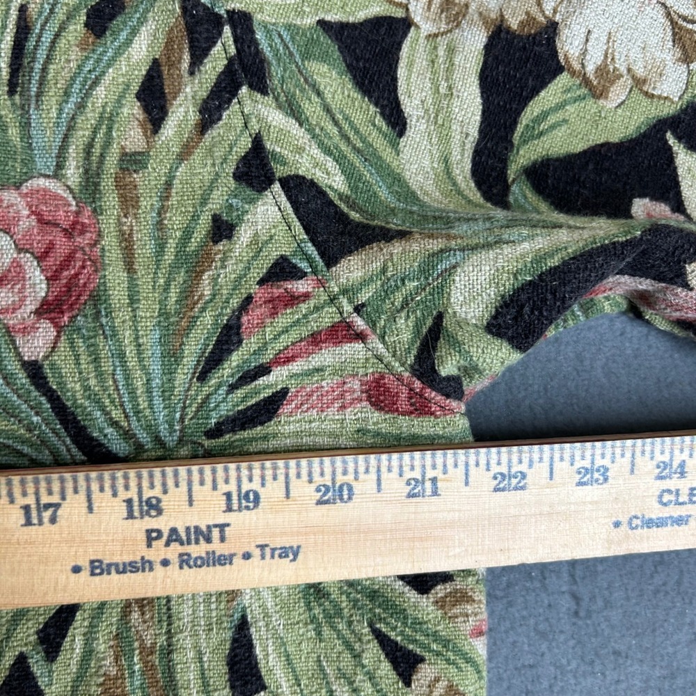 Garden Gear Jacket Womens S/M Black Tropical Floral Tapestry Button Front Blazer - Picture 8 of 8